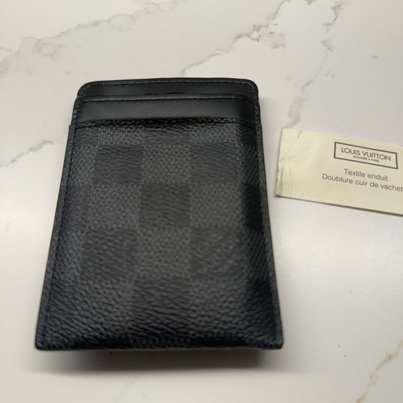 Louis Vuitton Black Leather Card Holder - Picture 5 of 8